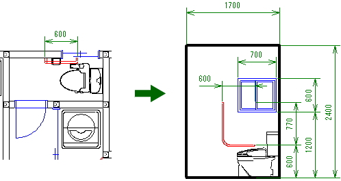 低価格介護住宅改修cad Adl支援ソフト 高齢者建築ver 9 2 000円 豊富な自動作図